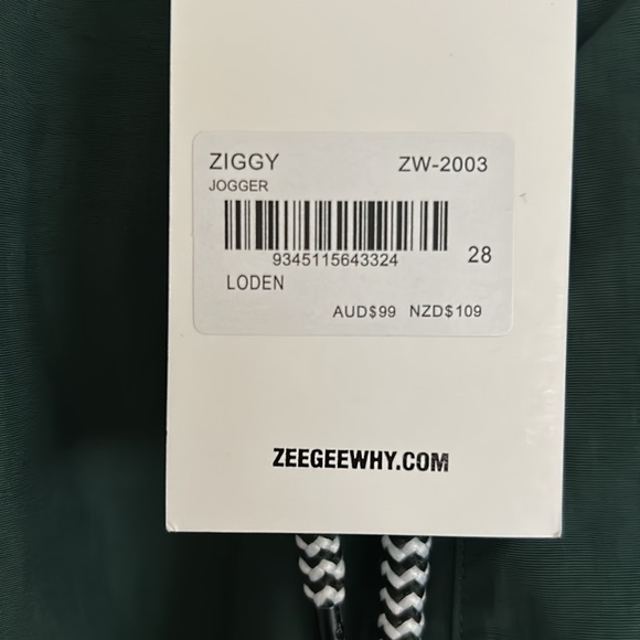 NWT ZGY DENIM NYLON JOGGERS $109 msrp - Picture 2 of 5